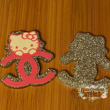 Load image into Gallery viewer, CiCi Kitty - Pink Glitter Flatback Glitter Flatback
