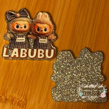 Load image into Gallery viewer, CiCi Monster - Silver Glitter Flatback Glitter Flatback
