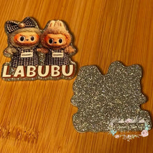 Load image into Gallery viewer, CiCi Monster - Silver Glitter Flatback Glitter Flatback
