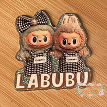 Load image into Gallery viewer, CiCi Monster - Silver Glitter Flatback Glitter Flatback
