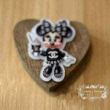 Load image into Gallery viewer, CiCi Mouse Drinking Hot Chocolate - Pearly White Flatback Flatback
