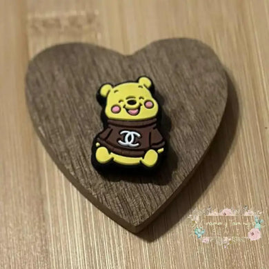 CiCi Pooh Silicone Focal Bead - One Count Silicone Focal Bead
