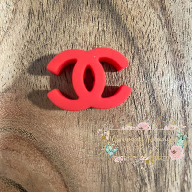 Cici Red Silicone Focal Bead