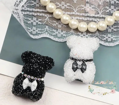 Rhinestone Bears - 1 Count Fancy Bear Bead