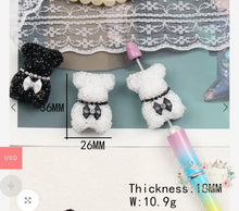 Load image into Gallery viewer, Rhinestone Bears - 1 Count Fancy Bear Bead
