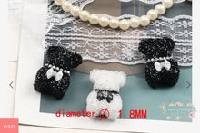 Load image into Gallery viewer, Rhinestone Bears - 1 Count Fancy Bear Bead
