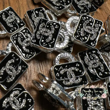 Load image into Gallery viewer, CiCi Rhinestone Purse - Double Sided - Black Metal Rhinestone Purse
