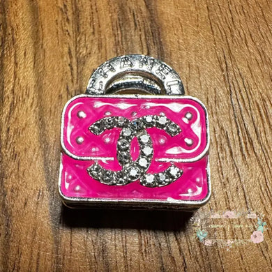 CiCi Rhinestone Purse - Double Sided - Pink Metal Rhinestone Purse