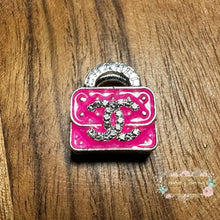 Load image into Gallery viewer, CiCi Rhinestone Purse - Double Sided - Pink Metal Rhinestone Purse
