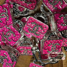 Load image into Gallery viewer, CiCi Rhinestone Purse - Double Sided - Pink Metal Rhinestone Purse
