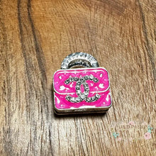 Load image into Gallery viewer, CiCi Rhinestone Purse - Double Sided - Pink Metal Rhinestone Purse
