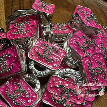 Load image into Gallery viewer, CiCi Rhinestone Purse - Double Sided - Pink Metal Rhinestone Purse
