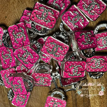 Load image into Gallery viewer, CiCi Rhinestone Purse - Double Sided - Pink Metal Rhinestone Purse
