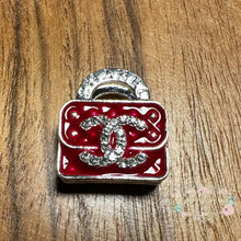 Load image into Gallery viewer, CiCi Rhinestone Purse - Double Sided - Red Acrylic Rhinestone Purse
