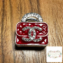 Load image into Gallery viewer, CiCi Rhinestone Purse - Double Sided - Red Acrylic Rhinestone Purse
