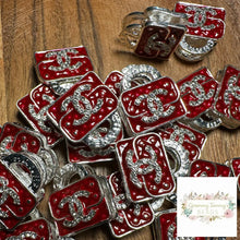 Load image into Gallery viewer, CiCi Rhinestone Purse - Double Sided - Red Acrylic Rhinestone Purse
