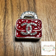 Load image into Gallery viewer, CiCi Rhinestone Purse - Double Sided - Red Acrylic Rhinestone Purse
