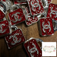 Load image into Gallery viewer, CiCi Rhinestone Purse - Double Sided - Red Acrylic Rhinestone Purse
