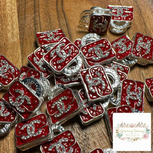 Load image into Gallery viewer, CiCi Rhinestone Purse - Double Sided - Red Acrylic Rhinestone Purse
