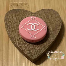 Load image into Gallery viewer, CiCi Pink Round with Dots Silicone Focal Bead Silicone Focal Bead
