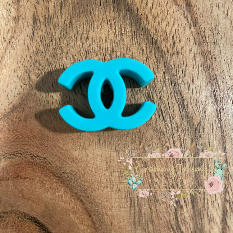 Cici Silicone Beads Turquoise Focal