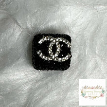 Load image into Gallery viewer, Cici Square Black Rhinestone Bead Designs
