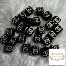 Load image into Gallery viewer, Cici Square Black Rhinestone Bead Designs
