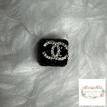 Load image into Gallery viewer, Cici Square Black Rhinestone Bead Designs
