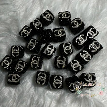 Load image into Gallery viewer, Cici Square Black Rhinestone Bead Designs
