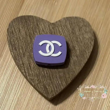 Load image into Gallery viewer, CiCi Lavender Square Pvc Focal Bead - One Count Silicone Focal Bead
