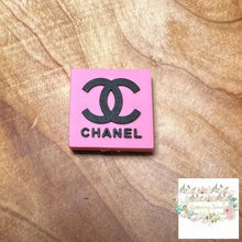 Load image into Gallery viewer, CiCi Pink Square PVC Focal Bead PVC Focal Bead
