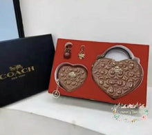 Load image into Gallery viewer, Classic Heart Style Fashion Logo 5 piece Set Brown Gift Set
