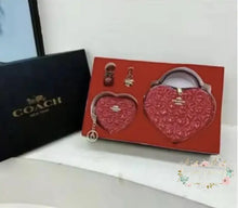 Load image into Gallery viewer, Classic Heart Style Fashion Logo 5 piece Set Red Gift Set
