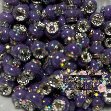 Load image into Gallery viewer, Purple Rhinestone Pearl Spacer Beads Spacers
