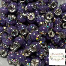 Load image into Gallery viewer, Purple Rhinestone Pearl Spacer Beads Spacers
