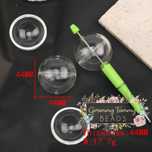 Load image into Gallery viewer, Clear Empty Globe Acrylic Beads To Stuff 44Mm Globes
