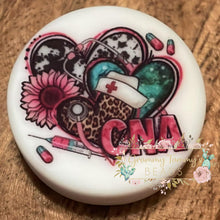 Load image into Gallery viewer, Cna Flat Round Silicone Focal Bead Focal
