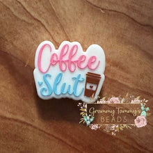 Load image into Gallery viewer, Coffee S*U! Silicone Focal Bead Beads
