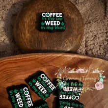 Load image into Gallery viewer, Coffee &amp; Weed Silicone Focal Bead - 1-Count
