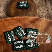 Load image into Gallery viewer, Coffee &amp; Weed Silicone Focal Bead - 1-Count
