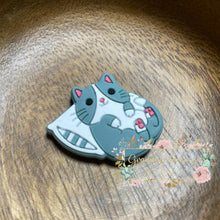 Load image into Gallery viewer, Comfy Cat Silicone Focal Bead Beads
