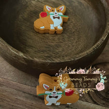 Load image into Gallery viewer, Corgi Silicone Focal Bead Beads
