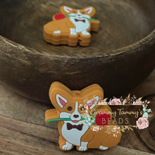 Load image into Gallery viewer, Corgi Silicone Focal Bead Beads
