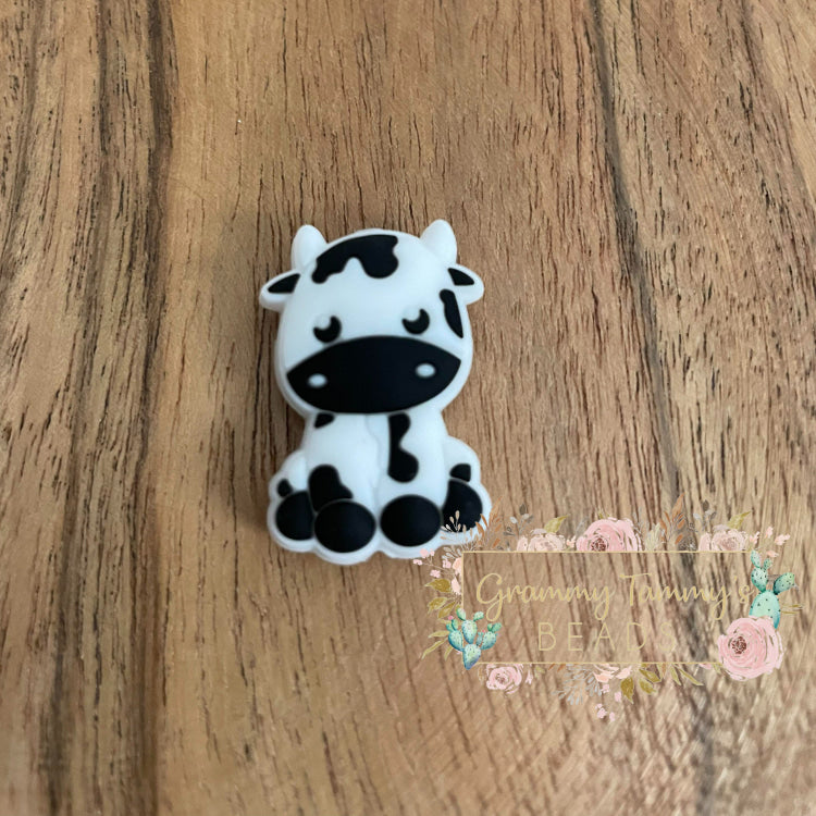 Cute Cow - Silicone Focal Bead