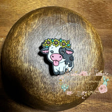 Load image into Gallery viewer, Cow Funny Silicone Focal Bead
