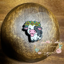 Load image into Gallery viewer, Cow Funny Silicone Focal Bead
