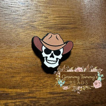 Load image into Gallery viewer, Cowboy Skull Silicone Focal Beads Bead
