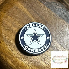 Load image into Gallery viewer, Cowboys Round Focal Beads
