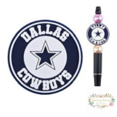 Cowboys Round Focal Beads