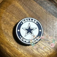 Load image into Gallery viewer, Cowboys Round Focal Beads
